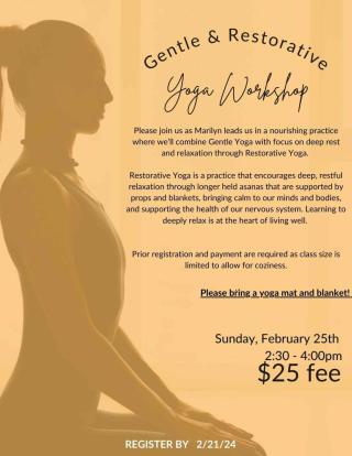 Yoga Restorative Workshop 